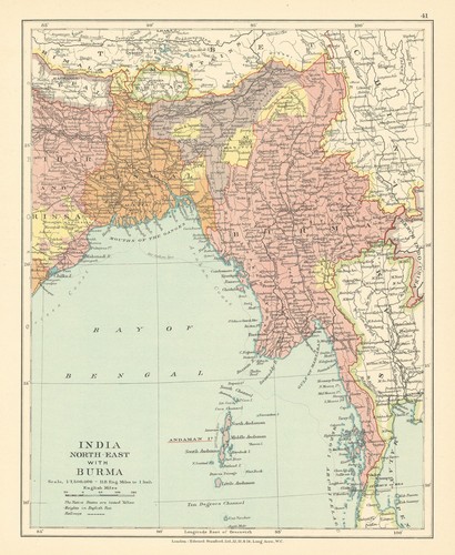British india north east with - india, north-east