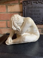 Vintage signed nude female - nude,