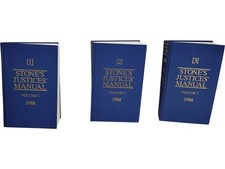 Stone's Justices' Manual 1988 Butterworths Set - CC18