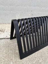 Habitat Vintage 1970 MCM Bent Plywood Beech Veneer MagazineRack Records Holder