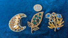 Three 1960s   Pin Brooches  A