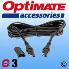 Optimate O3 SAE Charge Extension Lead - 1.8m 180cm Weatherproof Plug Connector 