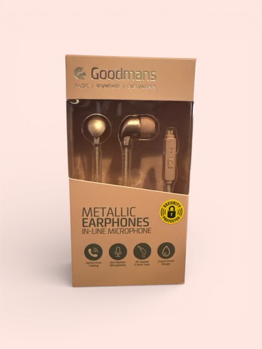 Goodmans metallic earphones - goodmans,