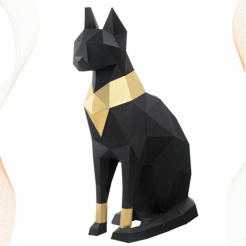 Black paper model geometric - paper,