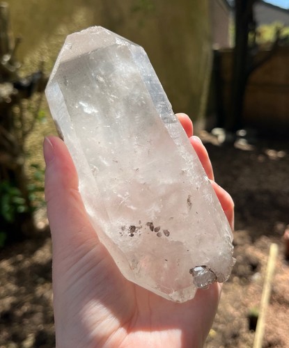 Large clear quartz - clear, natural