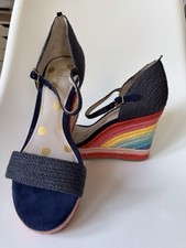 BODEN Navy Blue High Sandals