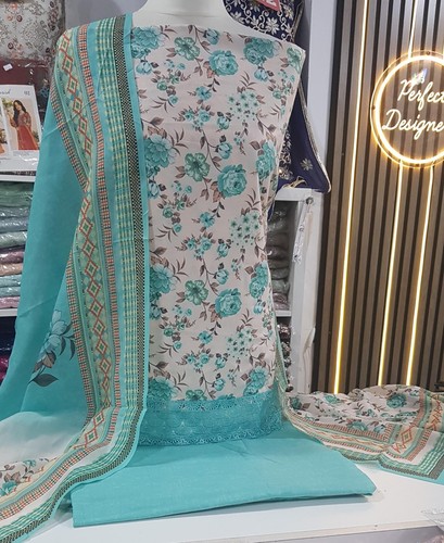 Ladies unstitched soft - unstitched, cotton