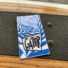 Vision Gator Swirl 2 Blue Skateboard Sticker - 1980s