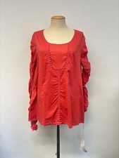 Ewa i Walla Red Ruched Sleeve