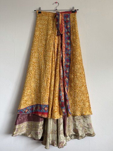Double layer wrap skirt - layer,