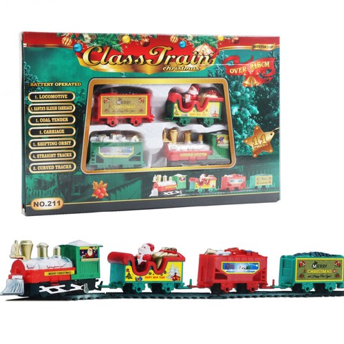 Christmas electric train set - christmas,