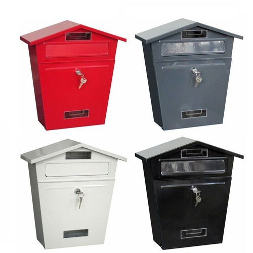 Steel post box postbox - steel,