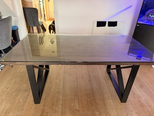 Industrial solid wood - &, glass
