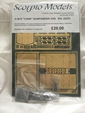 SCORPIO MODELS  KITS O GAUGE 7mm GWR ' CONE ' GUNPOWDER VAN /WAGON KIT Dia Z2/Z3