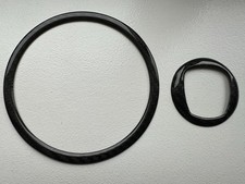 Kill All Chrome Abarth 595 Air Bag Carbon Trim Kit Carbon Fiber