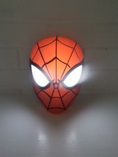 Spiderman Mask Wall Light/lamp 3D Effect, Night Light