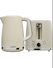 Cello CREAM kettle and Toaster