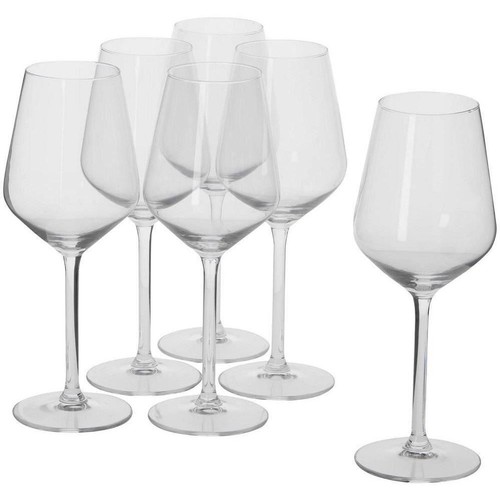 Wine glasses set - 6, clear