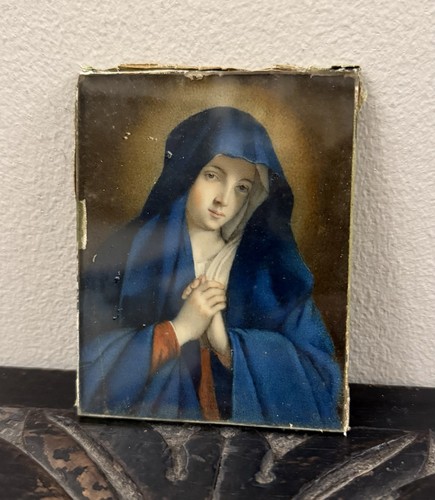 Miniature oil card painting - miniature,