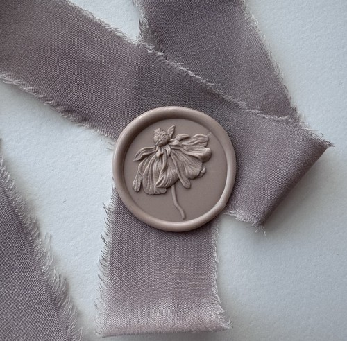 Wax seal stamp flower - seal,