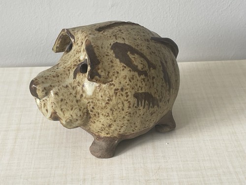 Vintage dog money box bank - dog,