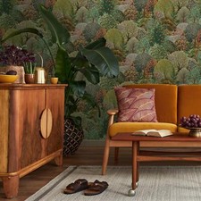 Tree Tapestry Wallpaper 13690 Green Nature Floral Woods Forest Holden