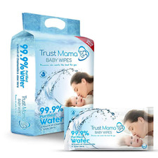 Trust Mama Water Wipes Natural Baby Nappy Wipes Chemical Free for Sensitive Skin