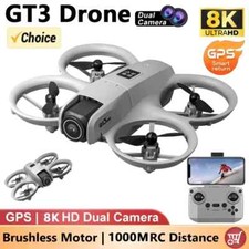GT3 MINI 8K GPS Drone | Dual HD Camera Foldable Quadcopter FPV WiFi Toy Gift