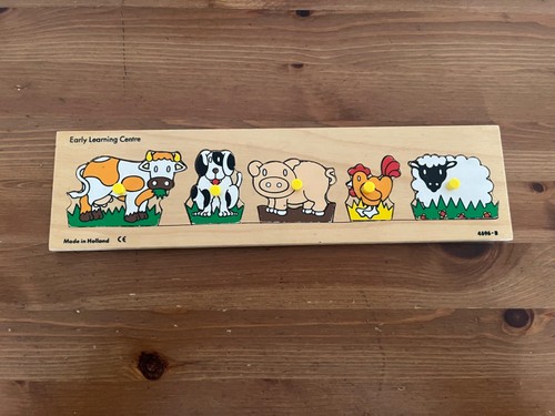 Vintage elc wooden peg puzzle - peg,