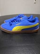 PUMA Blue Yellow Gum Suede