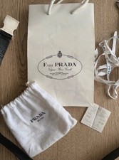 Vintage Prada Leather Belt In