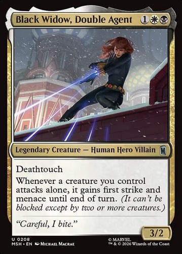 Mtg black widow - widow,, double