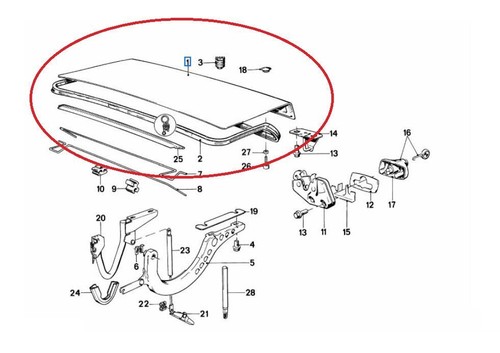 Bmw e30 series - boot, lid