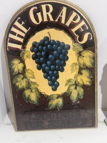 Vintage hand painted wooden - vintage,