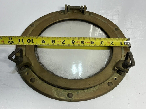 Antique brass finish glass - 12",