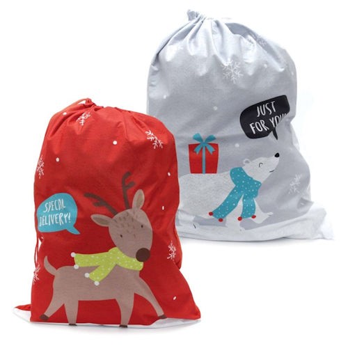 Large felt christmas sack - large,