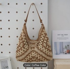 Straw Woven Shoulder Tote