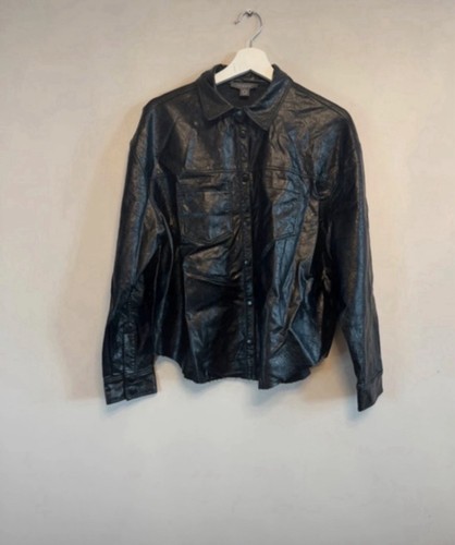 Primark black faux leather