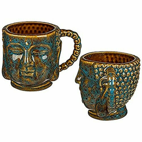 New thai buddha head mug - new,