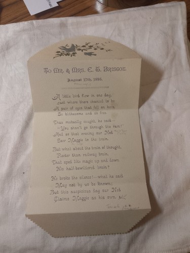 Victorian 1895 poem - victorian,