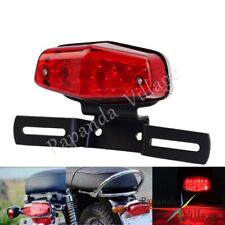 Lucas Style 564 Rear LED Tail Light w/ License Plate Bracket For Harley Chopper