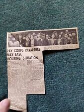 El66 Ephemera article army pay corps closes Leicester e f cox h a Taylor c j day