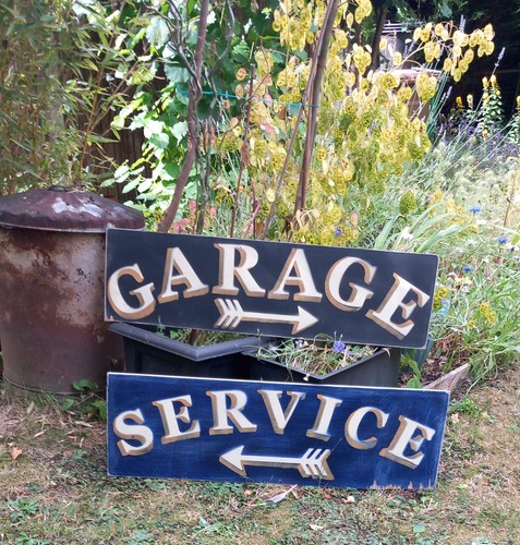 Rustic painted garage service - rustic,