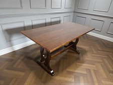 An Antique Style Oak Refectory Dining Table ~Delivery Available~