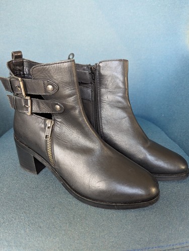 Faith leather black block - leather,
