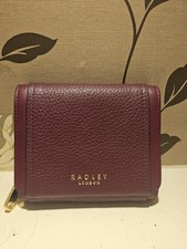 Radley Small Purse red Leather Folding wallet