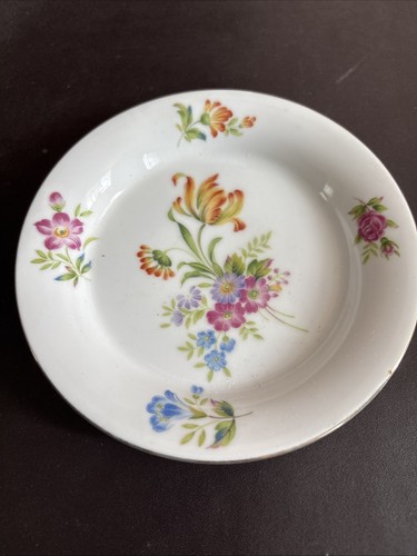 Vintage floral china - vintage, plate