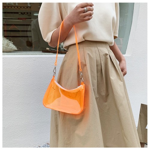Transparent underarm bag pvc - transparent,