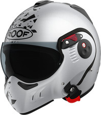 Roof RO5 Boxer Alpha Blackstar Flip Up Helmet Silver / White