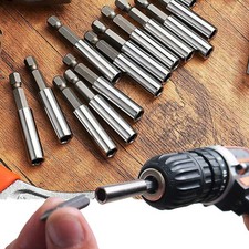 10x 1/4" Hex Magnetic Bit Holder Set 60mm Screwdriver Transfer Extension Bar 